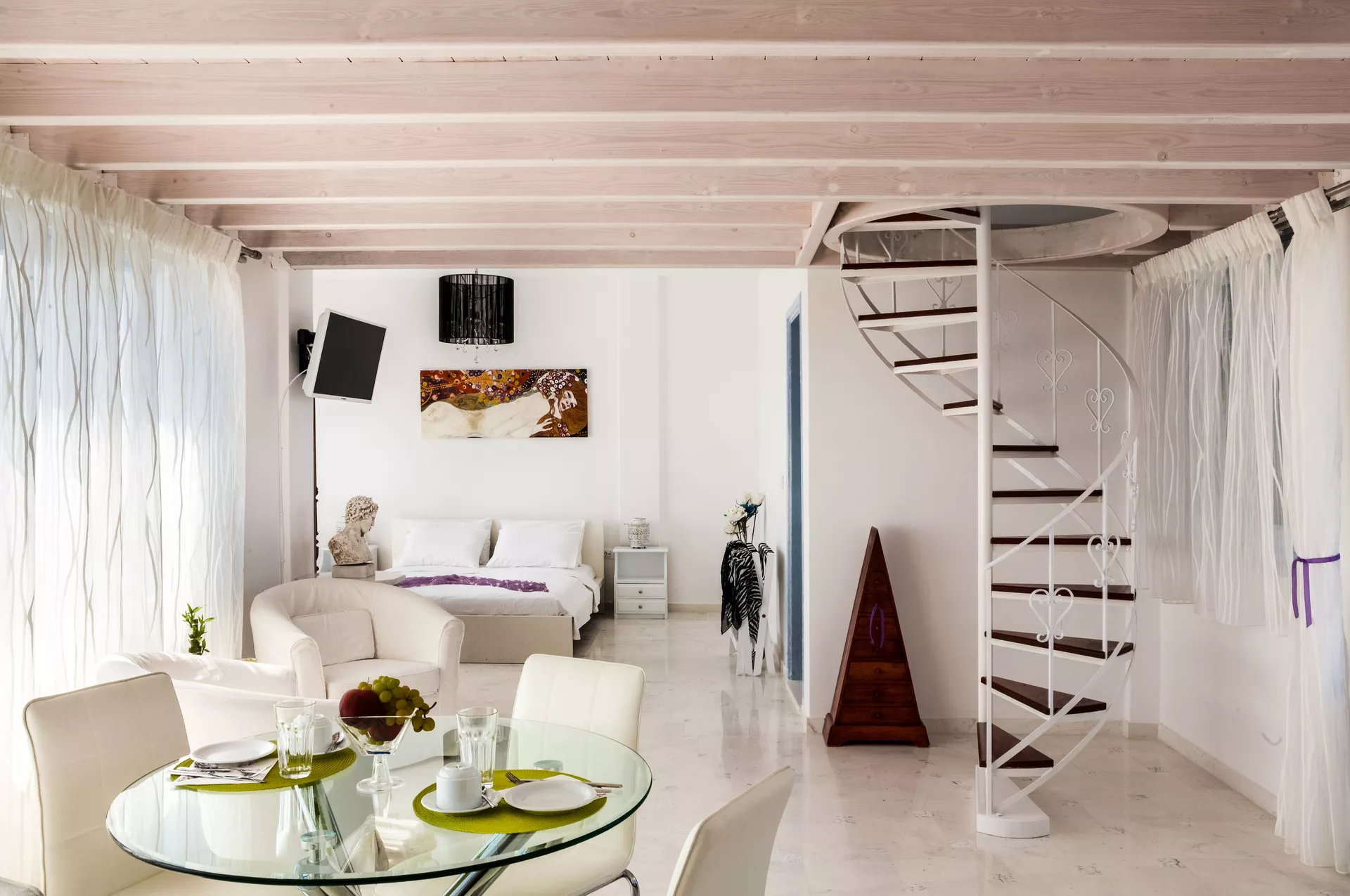 Open-plan deluxe apartment interior